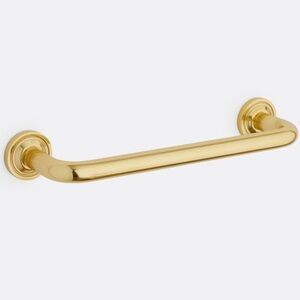 Rejuvenation Ansel Towel Ring Aged Brass